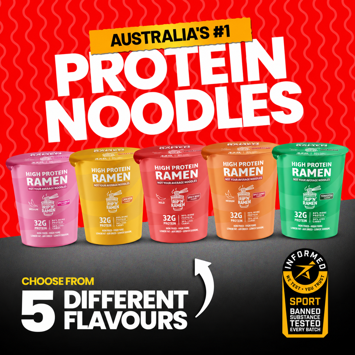 Rip'N'Ramen 32G High Protein Ramen